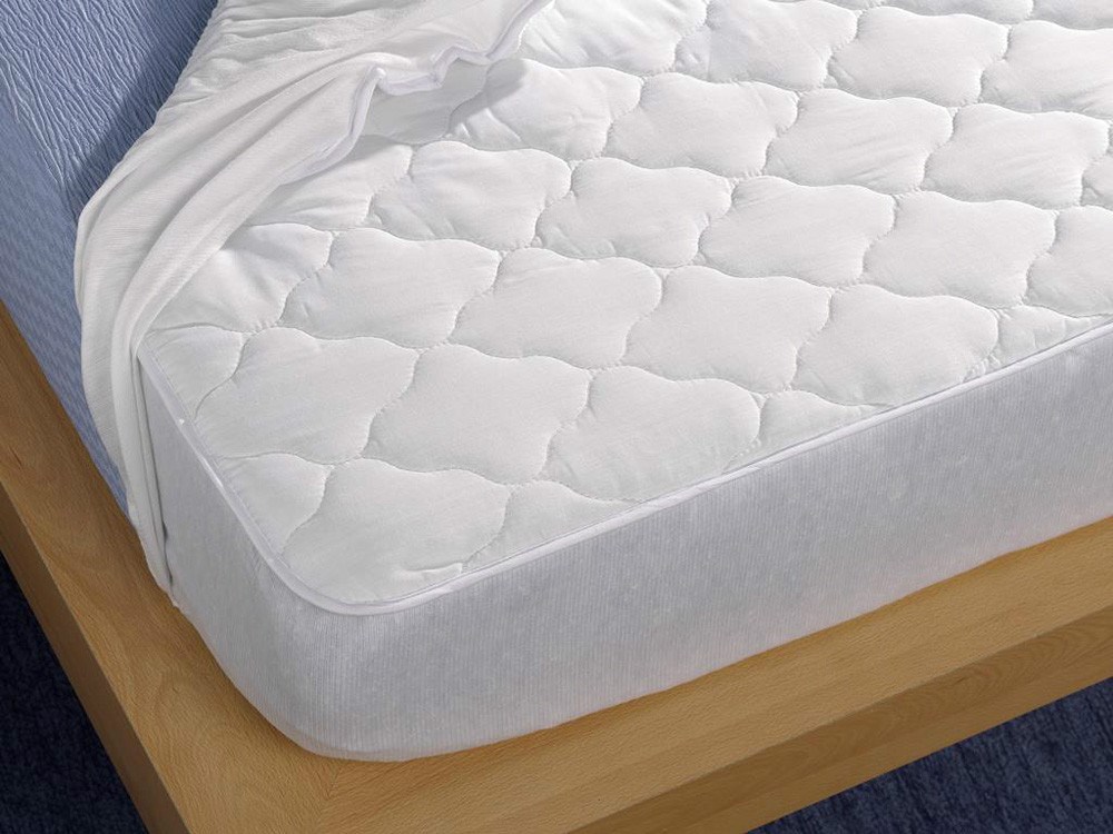 Cubrecolchón acolchado reversible de algodón Oslo Medidas Protectores y  toopers Cama 90cm (90x190cm)